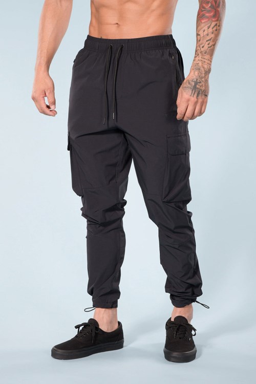 YoungLA 218 Travel Cargo Joggers Schwarz | 80537-WANP