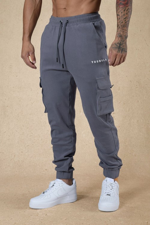 YoungLA 240 Cloud Rambo Joggers Grau | 79610-QORG