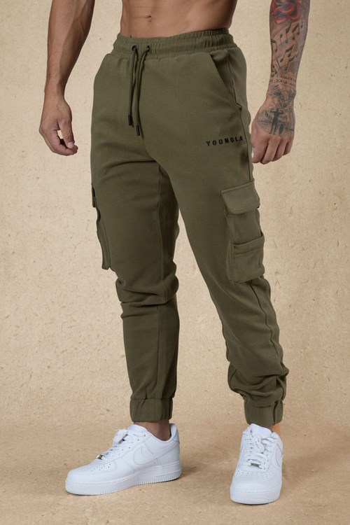 YoungLA 240 Cloud Rambo Joggers Olivgrün | 68340-XGRE