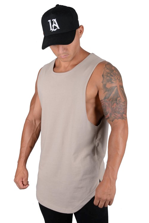 YoungLA 308 Muscle Tanks Sand | 31274-SZVT