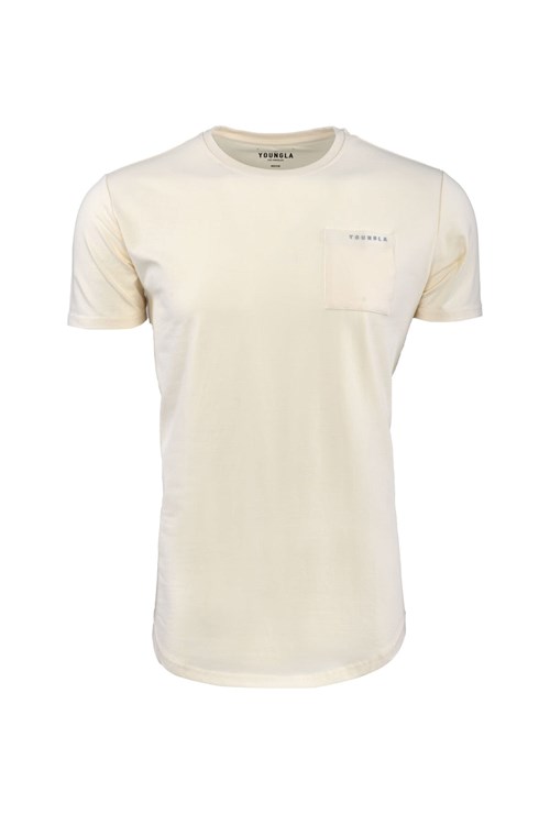 YoungLA 406 Perfect Pocket Tee Off-White | 46087-BYQR