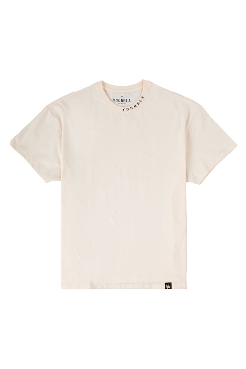 YoungLA 429 Trademark Tees Off-White | 37298-NHGS