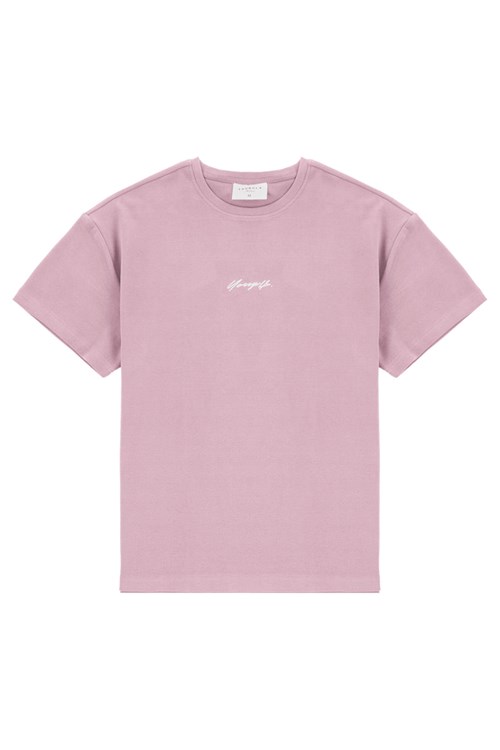 YoungLA 430 Oversized Cloud Foam Tee Lavendel | 62597-VNJA