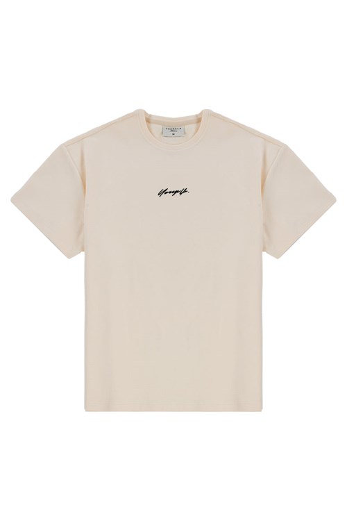 YoungLA 430 Oversized Cloud Foam Tee Off-White | 02781-WVFC