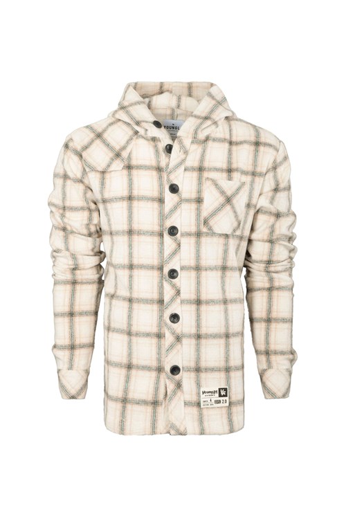 YoungLA 431 Mit Kapuze Flannels Mintfarben | 01756-KGSY