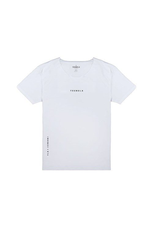 YoungLA 447 Weite neck Raw Cut Tee Weiß | 27863-YFTO