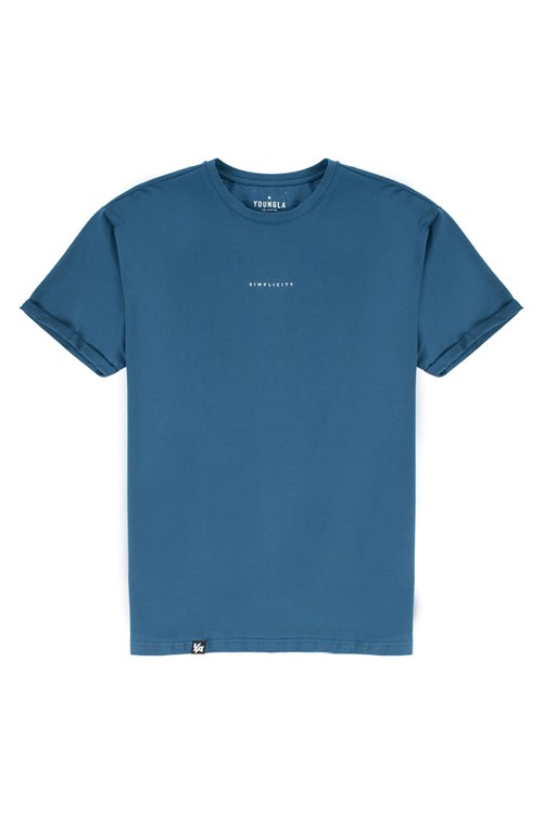 YoungLA 456 Simplicity Tees Teal | 69082-AGKY