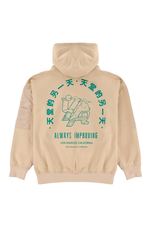 YoungLA 521 Goat Hoodies Mushroom | 62845-BKXN