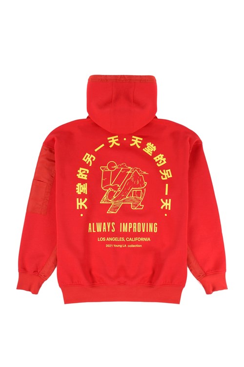 YoungLA 521 Goat Hoodies Rot | 05689-WYLQ