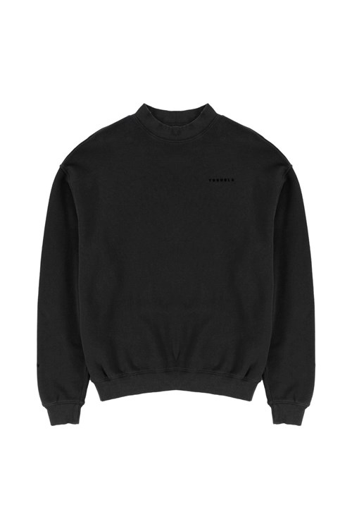 YoungLA 525 Monarch Mock-neck Pullover Schwarz Waschen | 03789-MOQK