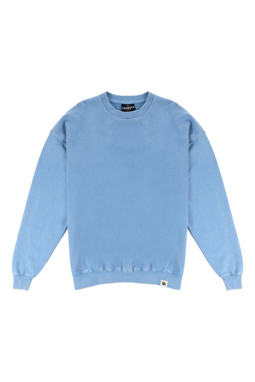 YoungLA 530 Gin N Juice Oversized Crewnecks Blau Waschen | 27650-LYPM