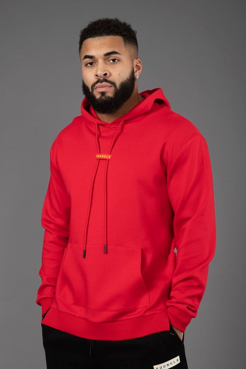 YoungLA 542 Pro-Tech hoodies Rot | 74208-MPVU