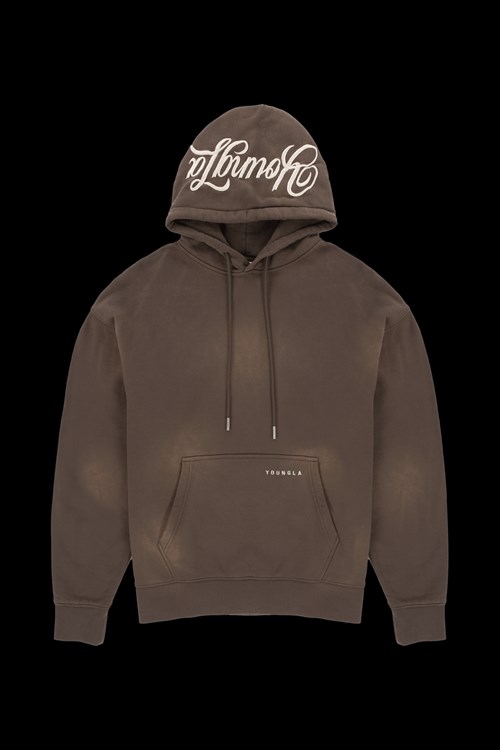 YoungLA 549 Phantom Hoodies Braun Waschen | 96514-NQVT