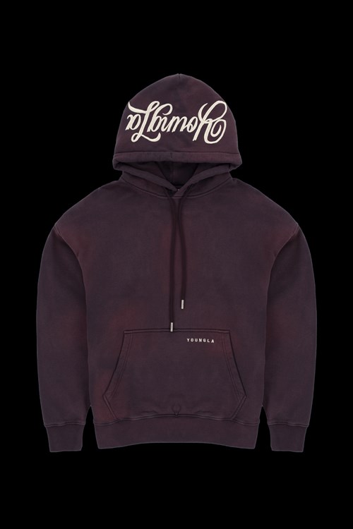 YoungLA 549 Phantom Hoodies Lila Waschen | 27581-TZVP