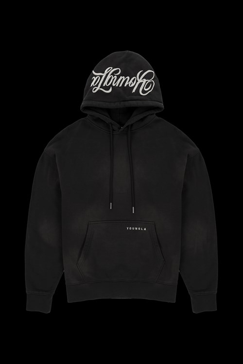 YoungLA 549 Phantom Hoodies Schwarz Waschen | 48095-LNDS