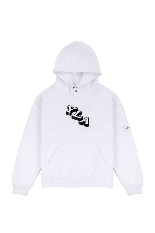 YoungLA 551 Campus Hoodies Weiß | 92175-UDOP