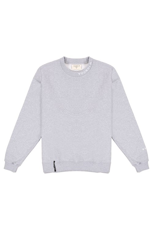 YoungLA 557 Trademark Crewnecks Grau | 19602-DHJL