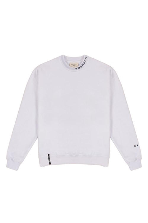 YoungLA 557 Trademark Crewnecks Weiß | 54396-QRJF