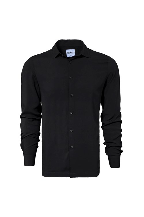 YoungLA 804 Scarface Viscose Shirts Schwarz | 98162-YBRJ