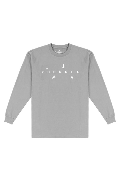 YoungLA 811 Liberty Long Sleeves Grau | 96701-ZHRG