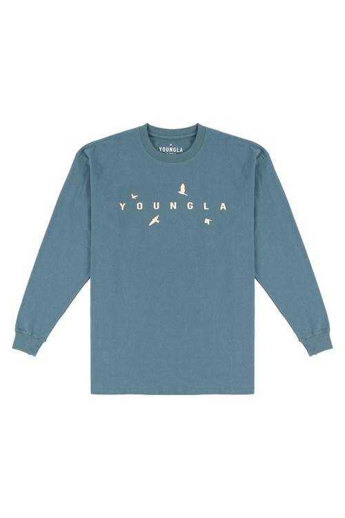 YoungLA 811 Liberty Long Sleeves Teal | 98046-CJOP