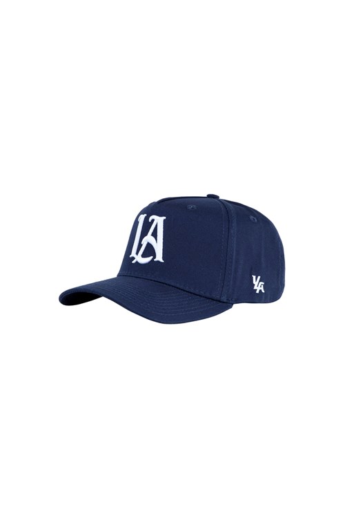 YoungLA 920 A-Frame LA Snapback Hat 2.0 Navy | 07413-BNPR