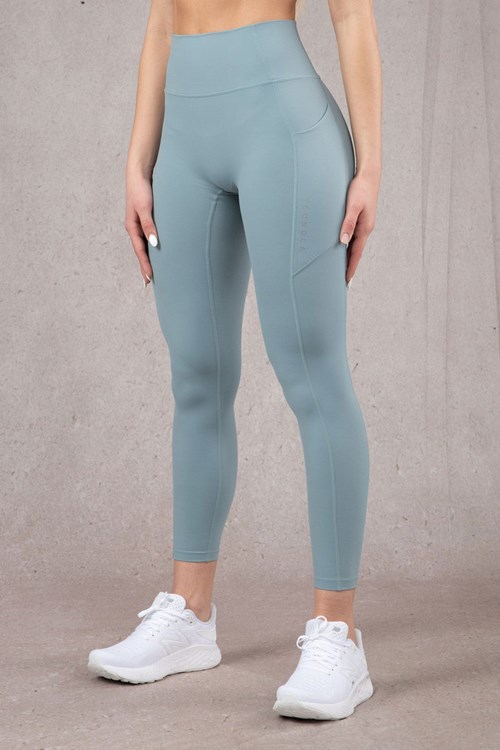 YoungLA W214 Power Leggings Slate | 67591-DXWJ