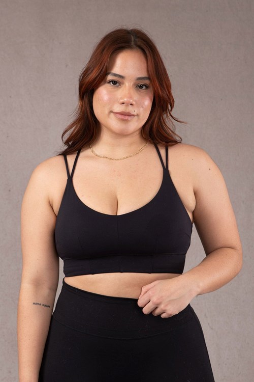 YoungLA W319 - Asana Sports Bra Schwarz | 41873-DBWY